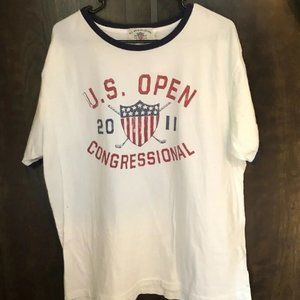 U.S Open 2011 Congressional White Large Men s T-Shirt